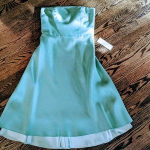 Ann Taylor Celebrations Mint Strapless 2 NWT